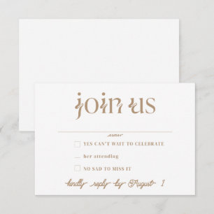 Minimalist Wedding RSVP Cards