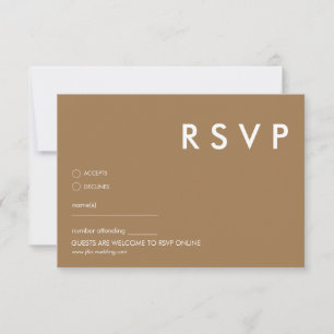 Minimalist Wedding RSVP Cards