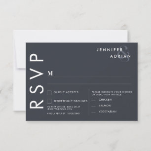 Minimalist Wedding RSVP Cards