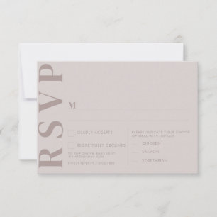 Minimalist Wedding RSVP Cards