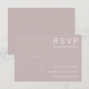 Minimalist Wedding RSVP Cards