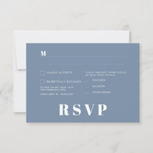 Minimalist Wedding RSVP Cards