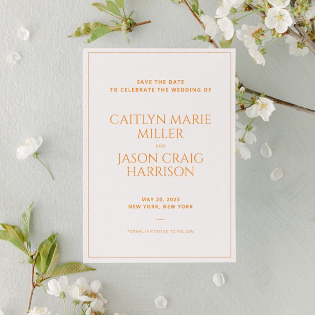 Minimalist Wedding Save the Date Invitation (Creator Uploaded)