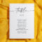 Minimalist Wedding Seating Chart | Modern Script