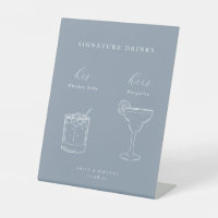 Minimalist Wedding Signature Drinks