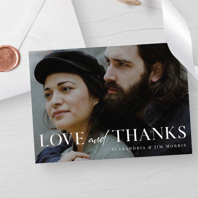 Minimalist Wedding | Simple and Chic Design Thank You Card (Creator Uploaded)