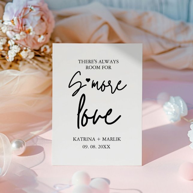  Minimalist wedding s'more love station sign (Creator Uploaded)