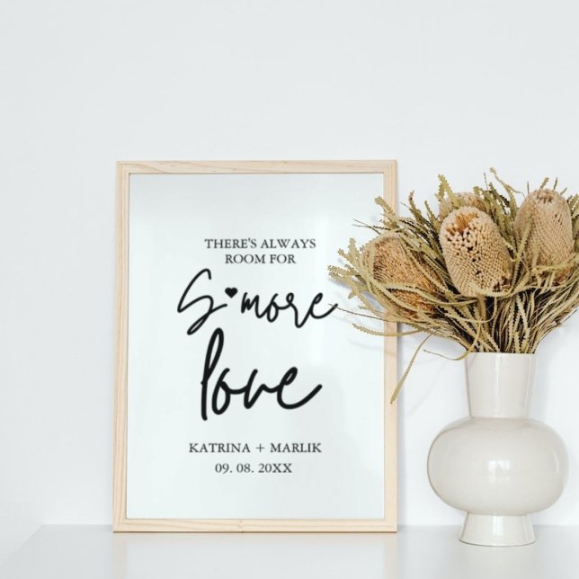  Minimalist wedding s'more love station sign (Creator Uploaded)