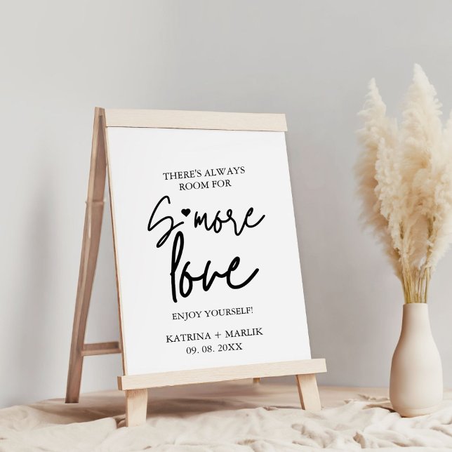  Minimalist wedding s'more love station sign (Creator Uploaded)