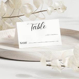 Minimalist Wedding Table Number Seating Placement Place Card