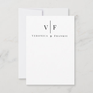 Minimalist Wedding Thank You Cards