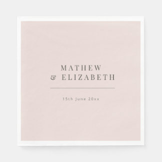 Minimalist Wedding | Warm Blush Napkin