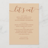 Minimalist Wedding | Warm Peach Sand Modern Dinner