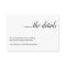 Minimalist Wedding Website Enclosure Card