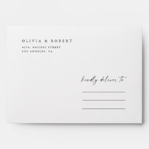 Minimalist Wedding Wedding Envelope