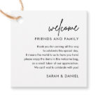 Minimalist Wedding Welcome Gift Bag Basket