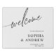 Minimalist Wedding Welcome Sign