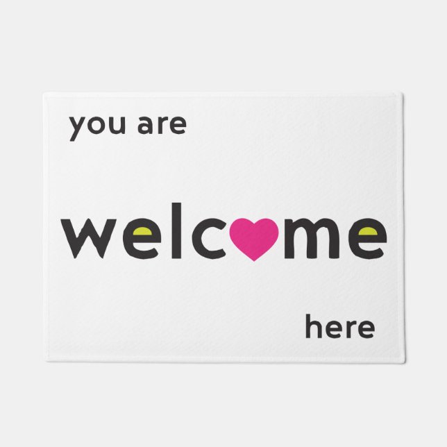 Minimalist Welcome Mat (Front)