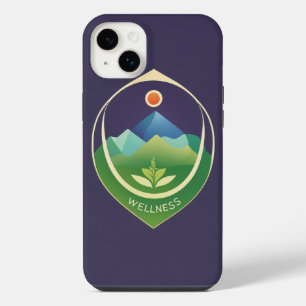 Minimalist Wellness Logo - Vector Design iPhone 14 Plus Case