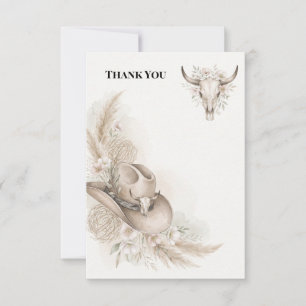 Minimalist Western Desert Thank You Card