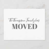 Minimalist We've Moved Simple Moving Budget