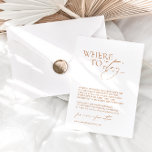 Minimalist "Where to Stay" Wedding Accommodation Enclosure Card<br><div class="desc">Designed to coordinate with for the «Chloe» Wedding Invitation Collection. To change details,  click «Details». To move the text or change the size,  font,  or colour,  click «Edit using Design Tool». View the collection link on this page to see all of the matching items in this beautiful design</div>