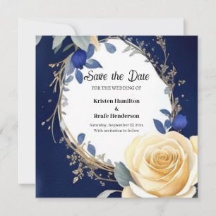 Minimalist Whimsical Rustic Wedding Save The Date
