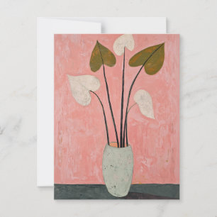 Minimalist Whimsy Flowers No.031 Postcard