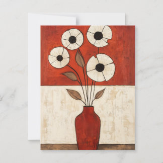 Minimalist Whimsy Flowers No.039 Postcard