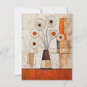 Minimalist Whimsy Flowers No.052 Postcard