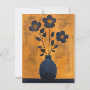 Minimalist Whimsy Flowers No.061 Postcard