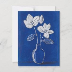 Minimalist Whimsy Flowers No.071 Postcard
