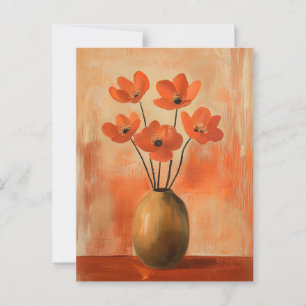 Minimalist Whimsy Flowers No.083 Postcard