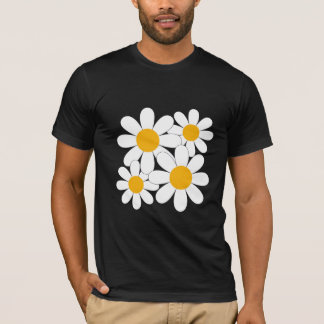 Minimalist White Daisy Flowers T-Shirt