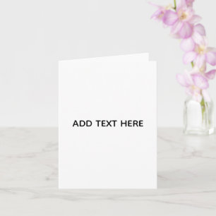 Minimalist White Elegant for Any Occasions Card