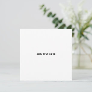 Minimalist White Elegant for Any Occasions Thank You Card