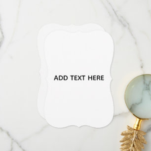 Minimalist White Elegant for Any Occasions Thank You Card