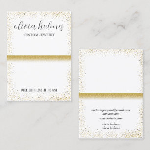 Minimalist white, jewellery business card