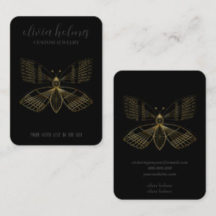 Minimalist white, jewellery business card