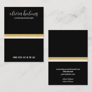 Minimalist white, jewellery business card