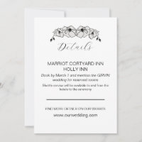 Minimalist White Magnolia Flower Wedding Details