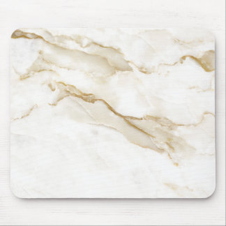 Minimalist White Marble Mouse Pad