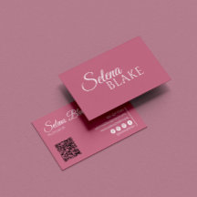 Minimalist white & Pink | Modern QR Code 