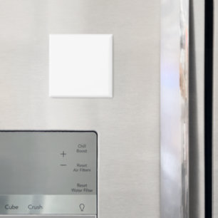 Minimalist white solid plain simple modern elegant magnet