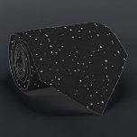 Minimalist White Speckle on Black Tie<br><div class="desc">Define your look with our contemporary black and white speckle tie. This modern necktie offers a sleek,  minimalist pattern that transitions effortlessly from the boardroom to a night out. A must-have fashion accessory for men seeking standout style.</div>