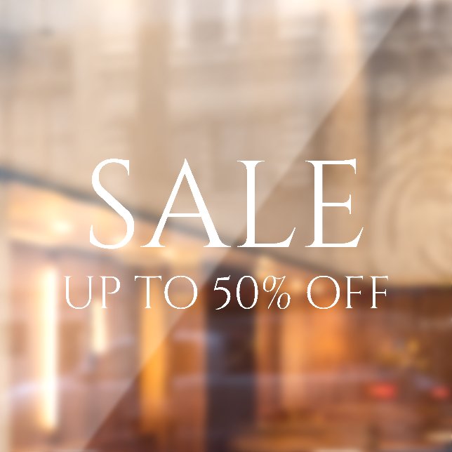 Minimalist White Typography Sale Store (Sheet 2)