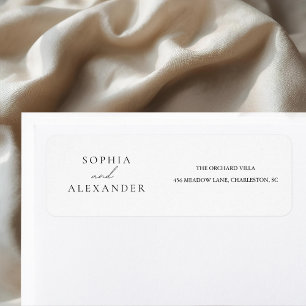 Minimalist White Wedding