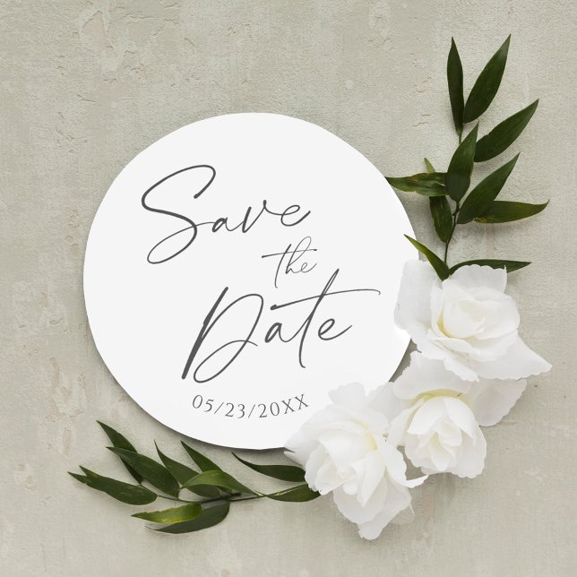 Minimalist White Wedding Return Address Label (Creator Uploaded)