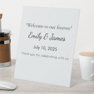 Minimalist White Welcome Sign Template
