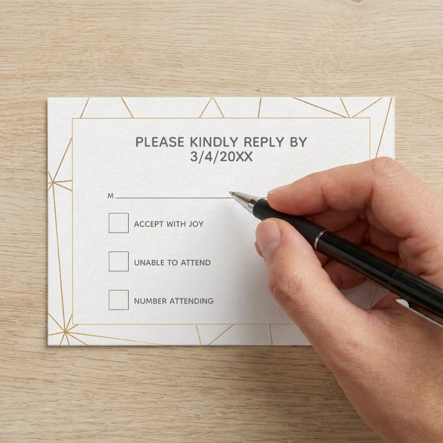 Minimalist wild Flowers RSVP Card (Minimalist wild Flowers RSVP Card.)